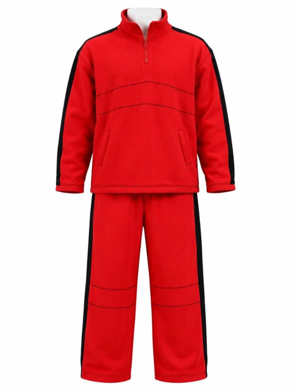 VTG y2k Trust Sports Collection XXL 2 Piece Red/Black Jogging Suit EUC NICE